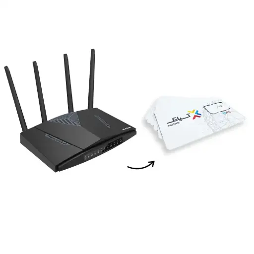 مودم Dlink M960 + سیمکارت آسیاتک